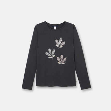 Avis T-shirt à motif gris fille OKAIDI 1