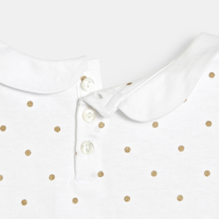 Avis T-shirt col Claudine blanc fille OKAIDI 3