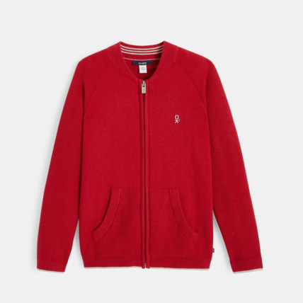 Avis Gilet zippé rouge garçon OKAIDI 1
