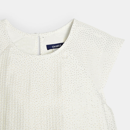 Avis Robe blanche plissée fille OKAIDI 2
