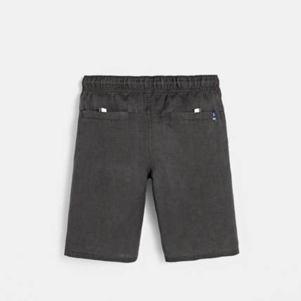 Avis Bermuda slim en lin mélangé gris garçon OKAIDI 5