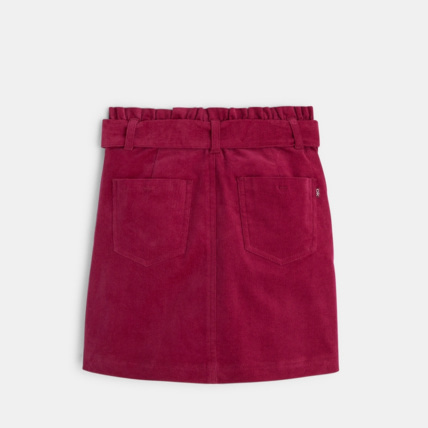 Avis Jupe triangle en velours fin violette fille OKAIDI 3