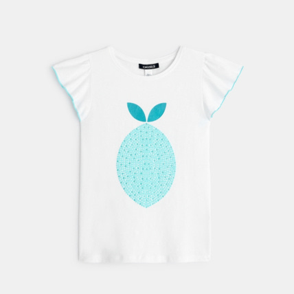 Avis T-shirt à motif fruité vert fille OKAIDI 1