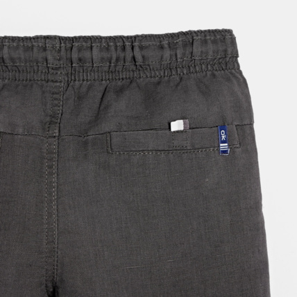 Avis Bermuda slim en lin mélangé gris garçon OKAIDI 4