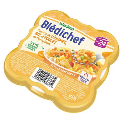 Avis BLEDICHEF Cocotte de légumes, riz et poulet au curry doux Blédina 2