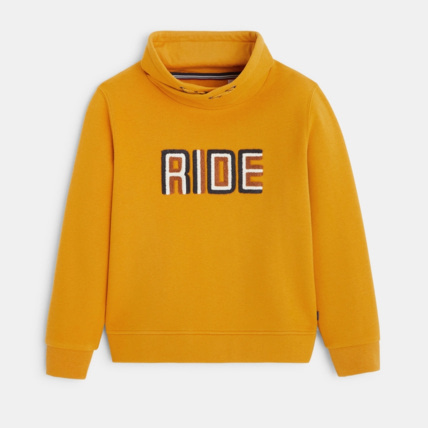 Avis Sweat-shirt à col twisté jaune garçon OKAIDI 1