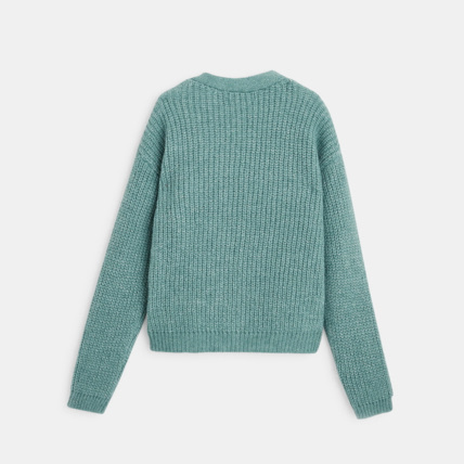 Avis Gilet côtelé boutonné vert fille OKAIDI 3