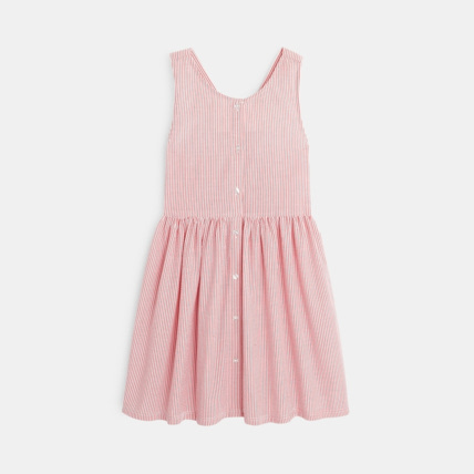 Avis Robe bain de soleil rayée rouge fille OKAIDI 1