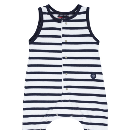 Avis Combinaison rayée Baby - coton rustique - Blanc/Marine Deep ARMOR-LUX 4