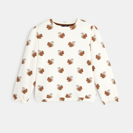 Avis Sweat-shirt à motifs imprimés Écureuils fille OKAIDI 2