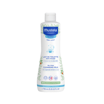 Avis Lait de toilette sans rinçage à l'avocat bio Mustela 2