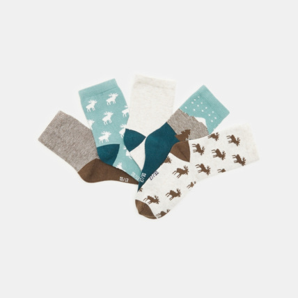 Avis Chaussettes fantaisie (lot de 5 paires) marron garçon OKAIDI 2
