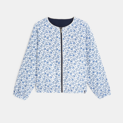 Avis Blouson bomber réversible bleu fille OKAIDI 2