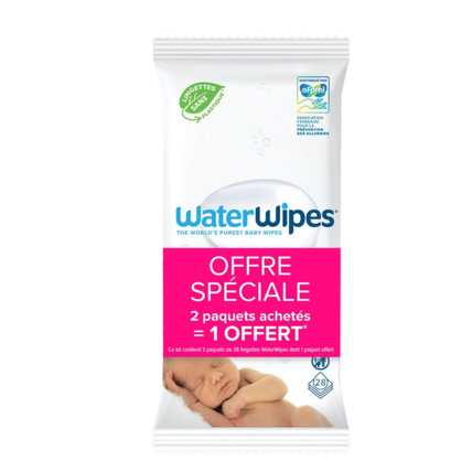 Avis Lingettes bébé Pack nomade WATER WIPES 1