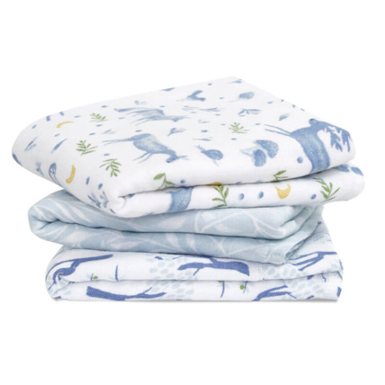 Avis Lot de 3 musy-langes en mousseline de coton bio Outdoors ADEN + ANAIS 1