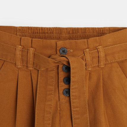 Avis Pantalon paper bag marron fille OKAIDI 3