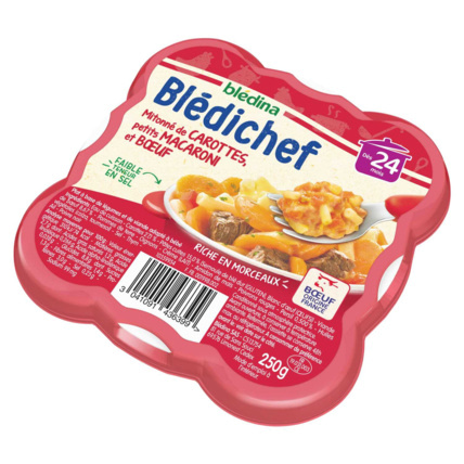 Avis BLEDICHEF Mitonné de carottes, petits macaroni et boeuf Blédina 2