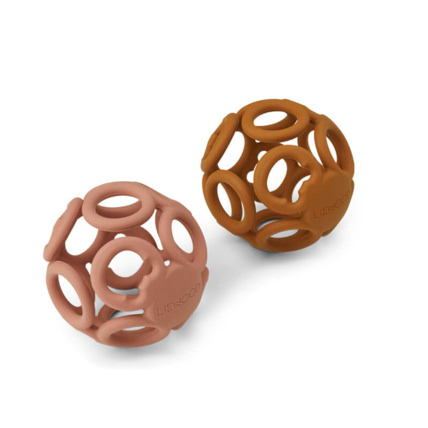 Avis Boule de dentition Jasmin lot de 2 - Dark rose / Mustard mix LIEWOOD 1