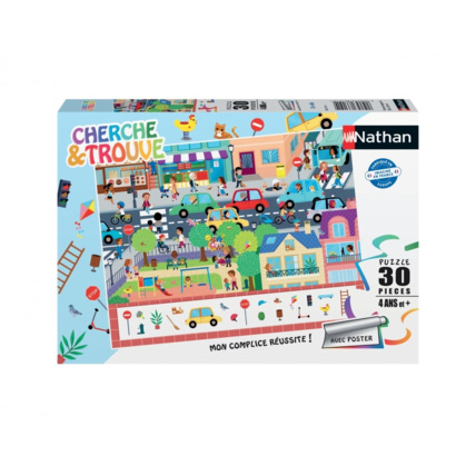 Avis Puzzle Cherche & Trouve - En Ville - 30 pièces NATHAN 1