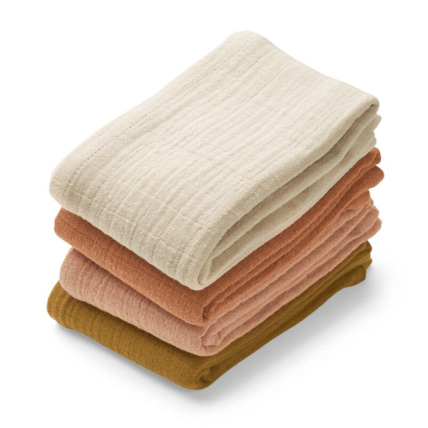 Avis Lot de 4 langes en mousseline Léon - Rose multi mix LIEWOOD 1