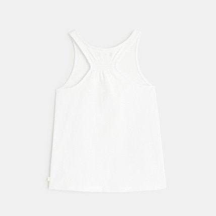 Avis Débardeur à motif en sequins brodés blanc fille OKAIDI 3