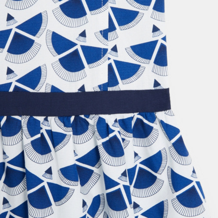 Avis Robe chic imprimée bleue fille OKAIDI 4