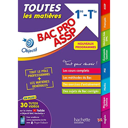 Avis Objectif BAC PRO ASSP (1re et Term) - Toutes les matières - Nouveaux programmes BAC 2022 Hachette Éducation 1