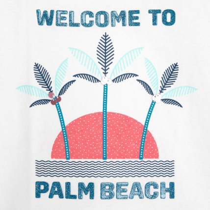 Avis T-shirt manches courtes Welcome to... rose fille OKAIDI 3