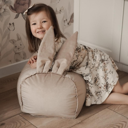 Avis Pouf en Velours Lapin Mon Lit Cabane 4