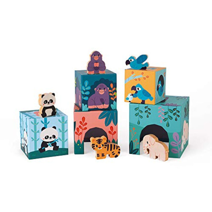 Avis Pyramide bébé en carton et figurines JANOD 2