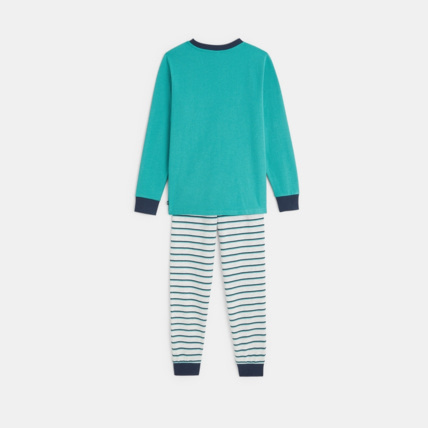 Avis Pyjama 2 pièces en jersey bleu garçon OKAIDI 4