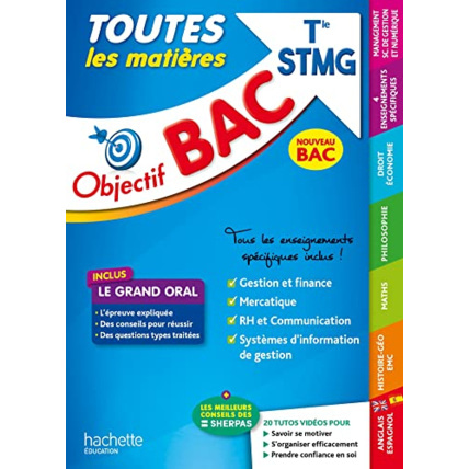 Avis Objectif Bac 2024 - Term STMG Toutes les matières Hachette Éducation 1