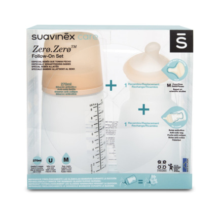 Avis Pack biberon Zero.Zero + tétine + poche silicone Suavinex 1