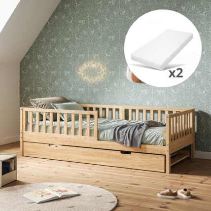 Avis Lit gigogne enfant plume avec matelas Petite Amélie 1