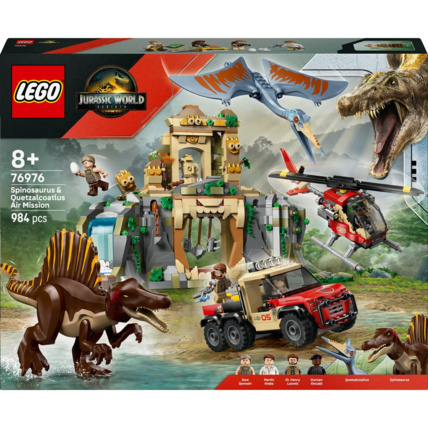 Avis Mission aérienne avec le spinosaure et quetzalcoatlus Jurassic World LEGO 1