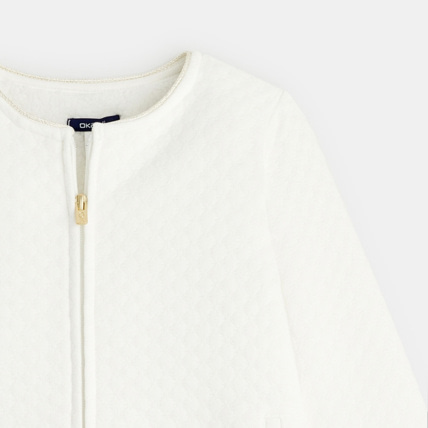 Avis Sweat-shirt doublé en polaire sherpa blanc fille OKAIDI 2