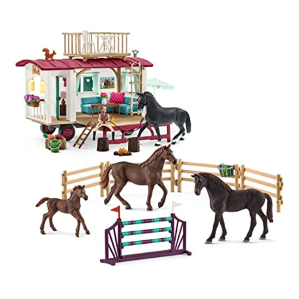 Avis Coffret de figurines Entraînement au tournoi secret à la caravane SCHLEICH 1