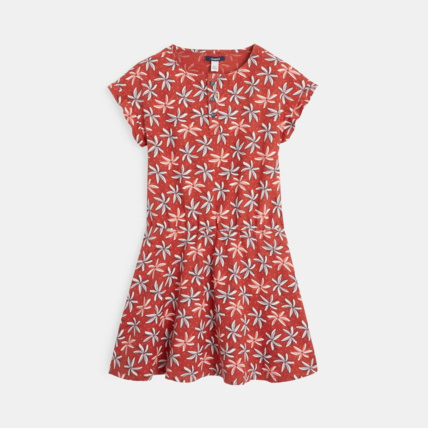 Avis Robe fluide imprimé palmiers orange fille OKAIDI 2