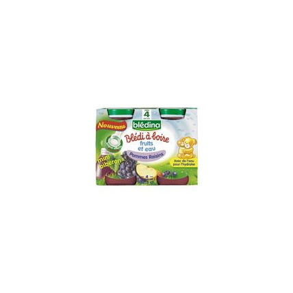 Avis BLEDI A BOIRE Pommes raisins 4x12,5 cl dès 4 mois Blédina 1