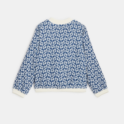 Avis Blouson imprimé réversible bleu fille OKAIDI 3