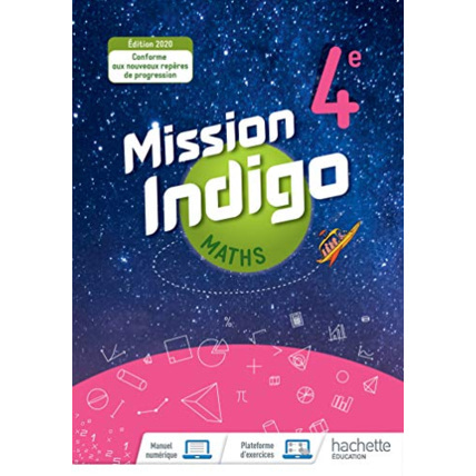 Avis Mission Indigo mathématiques cycle 4 / 4ème - Livre élève - éd. 2020 Hachette Éducation 1