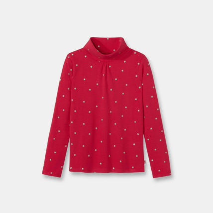 Avis T-shirt col roulé rouge fille OKAIDI 1