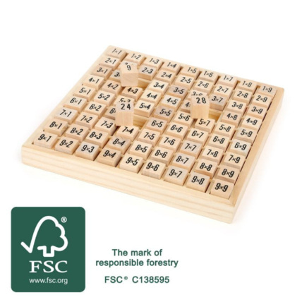 Avis Tables de multiplications en bois ambiance montessori 1