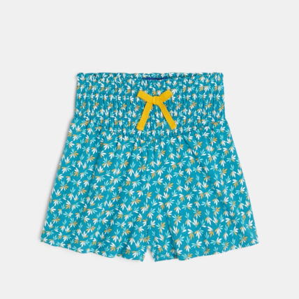 Avis Short en jersey imprimé bleu fille OKAIDI 2