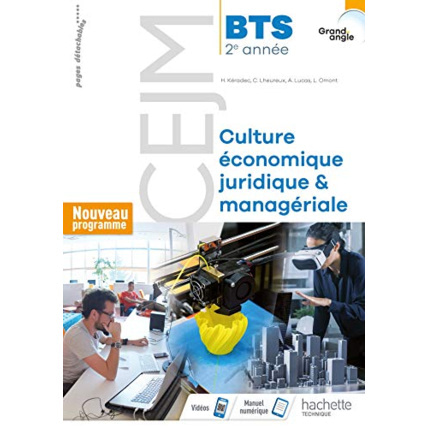 Avis Grand angle CEJM Culture économique, juridique et managériale 2e année BTS - Livre élève - Éd. 2019 Hachette Éducation 1
