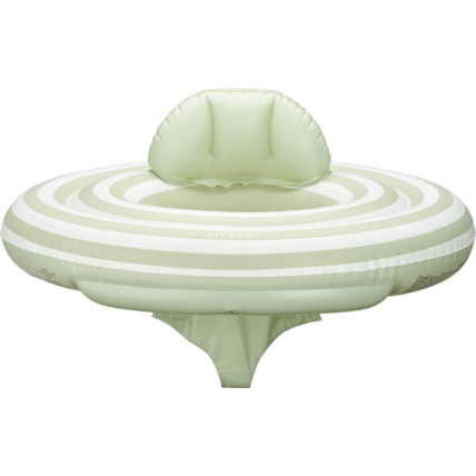 Avis Bouée pour bébé Dawn - Stripe Dusty mint / Creme de la creme LIEWOOD 1