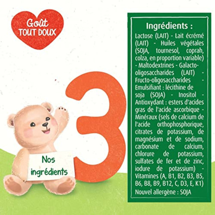 Avis Croissance 3+ Lait en Poudre pour Bébé Blédina 6