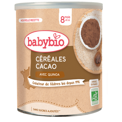Avis BIO Céréale Cacao 220 g dès 8 mois Babybio 1