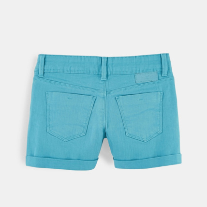 Avis Short en toile turquoise fille OKAIDI 2