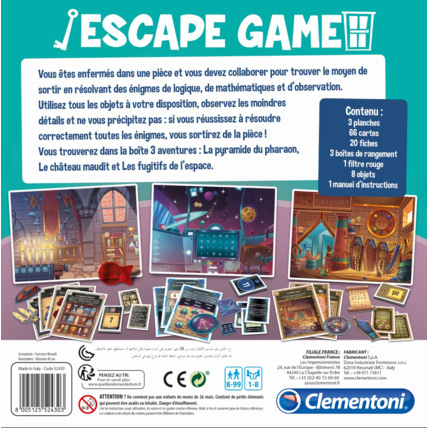 Avis Escape Game Clementoni 2